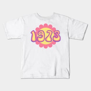 Groovy 1973 Roe v Wade Flower Kids T-Shirt